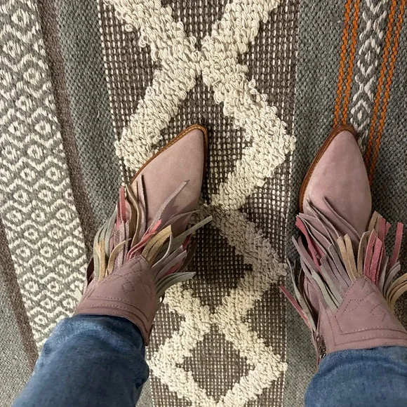Lawless Fringe Suede Western Boot size 7.5 - Picture 5 of 9